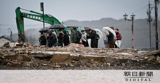 【更新中】発生時刻に合わせ黙禱、激しい雨は「涙雨」 能登地震1年