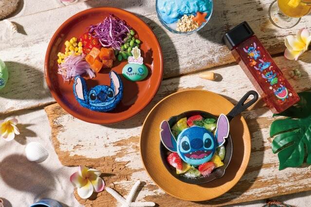 ディズニー「リロ＆スティッチ」カフェが愛知＆東京に、ブルーのハワイアンパンケーキなど