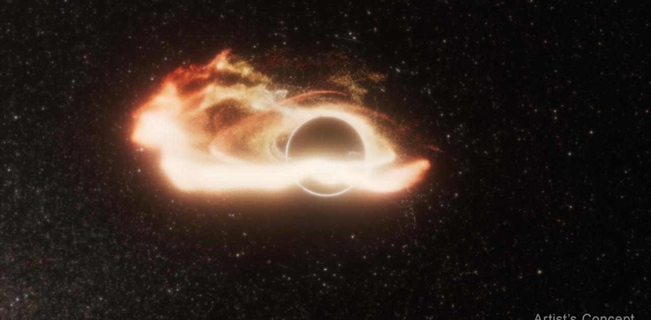 銀河の中心にいないはぐれ者ブラックホール、星を｢つまみ食い｣する姿を見られてしまう