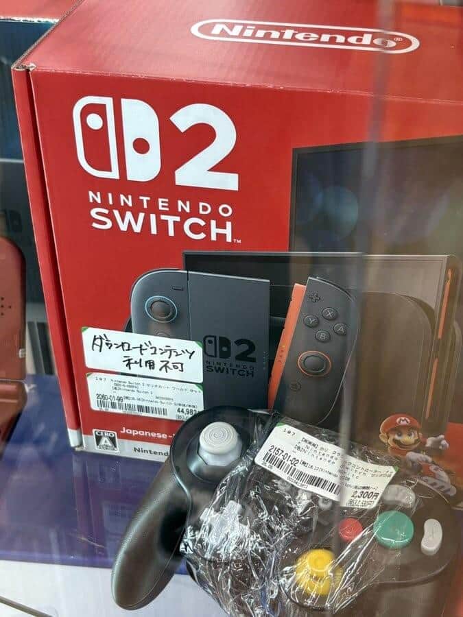 Switch 2、早くも中古品がチェーン店に...「DLコンテンツ利用不可」の奇々怪々 店舗は「個別商品については回答できず」