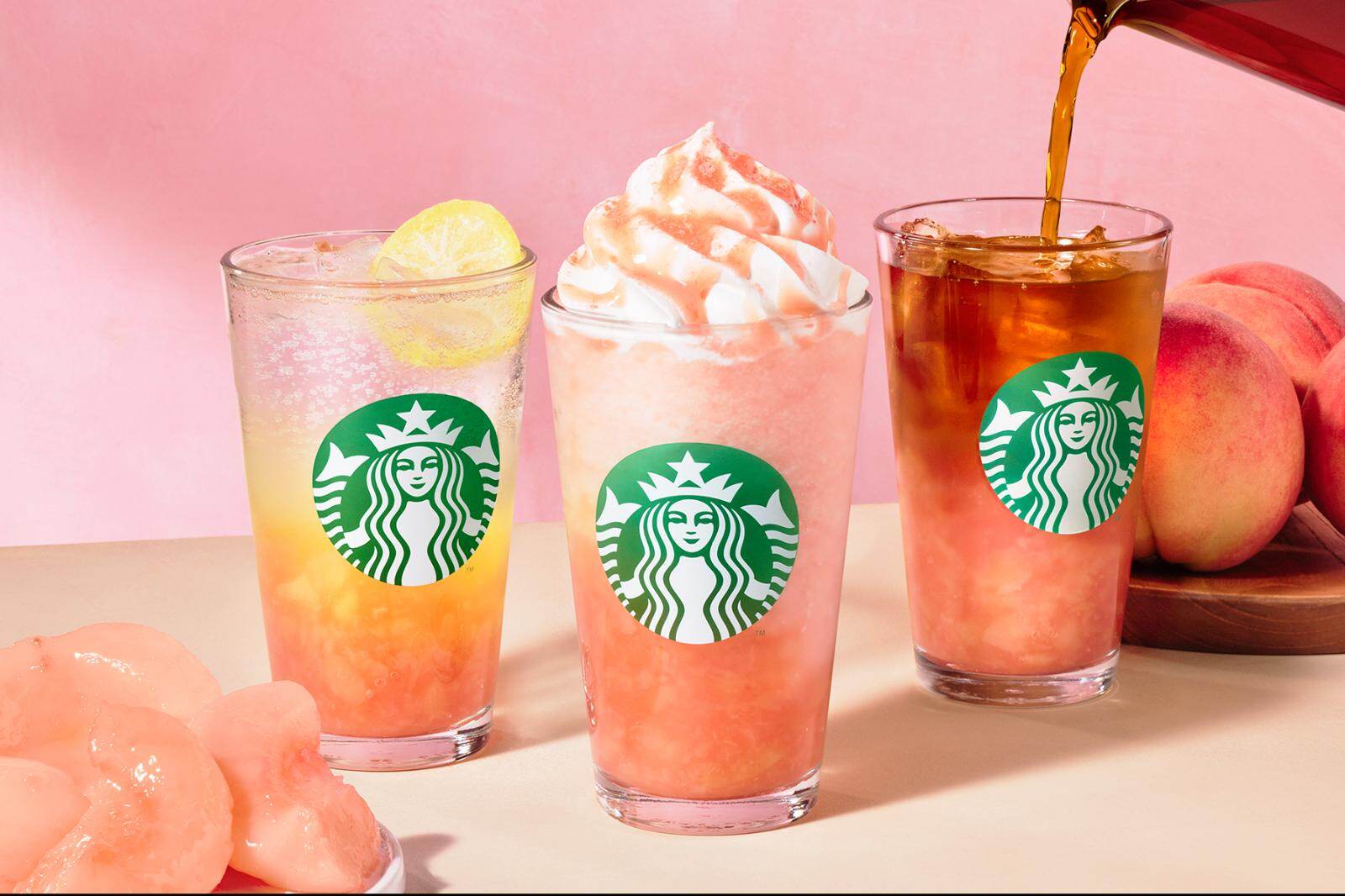 スターバックス真夏の新作「ヘブンリー ピーチ フラペチーノ」とろける甘さ＆ジューシーな完熟桃ドリンク