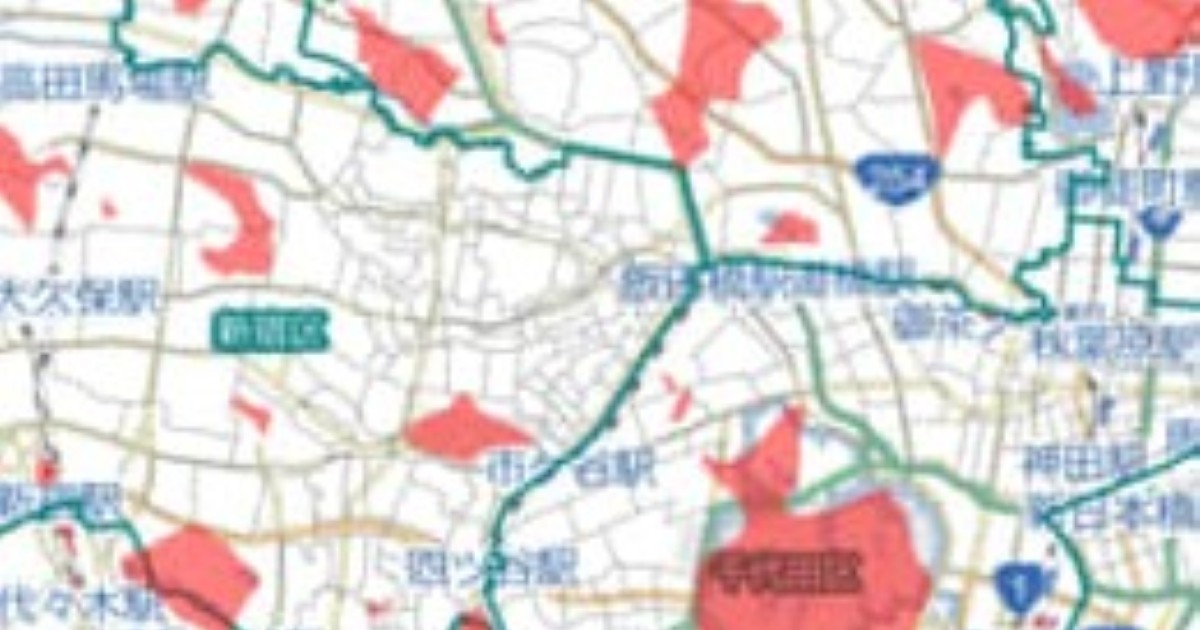 東京23区の地図→「徒歩10分圏内に駅がない地域」だけ塗ると…… 興味深い結果が527万表示「いい視点」「おっもしれー」