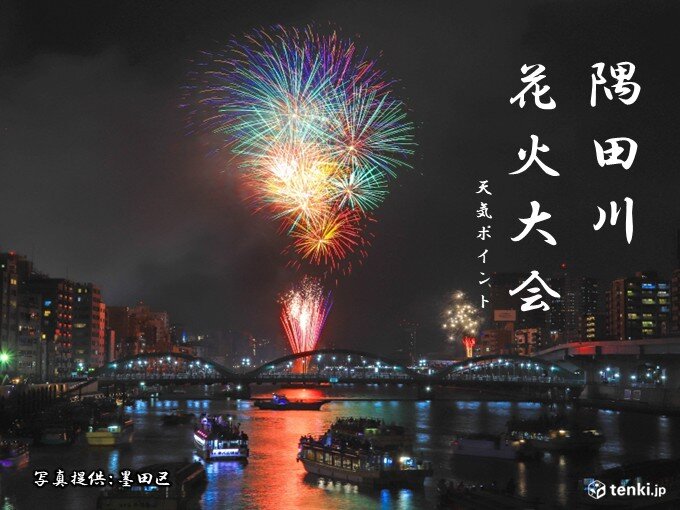 26日夜は隅田川花火大会 鑑賞日和も暑さ対策は欠かせない