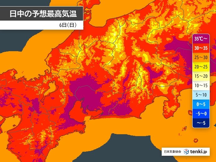 今日6日の東海地方は体温超えの危険な暑さ 熱中症警戒アラート発表中 週間予報