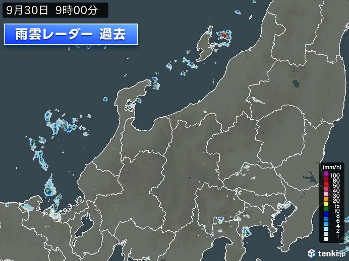 今日30日は関東で昼頃まで所々で雨 夜遅くにも関東北部や東京都内で雨の降る所も