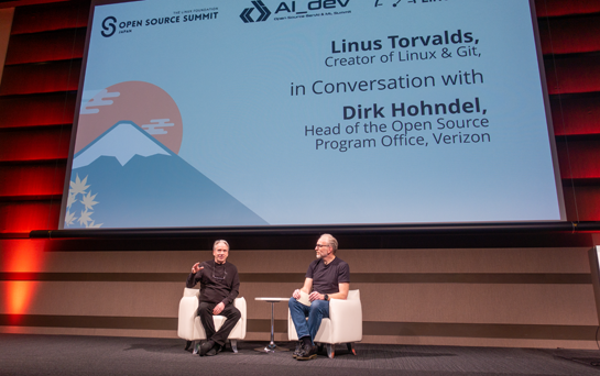 「AIは過剰に宣伝されているが、ツールとしては大いに信じている」、リーナス・トーバルズ氏が東京開催のOpen Source Summit Japan基調講演で語ったこと（前編）