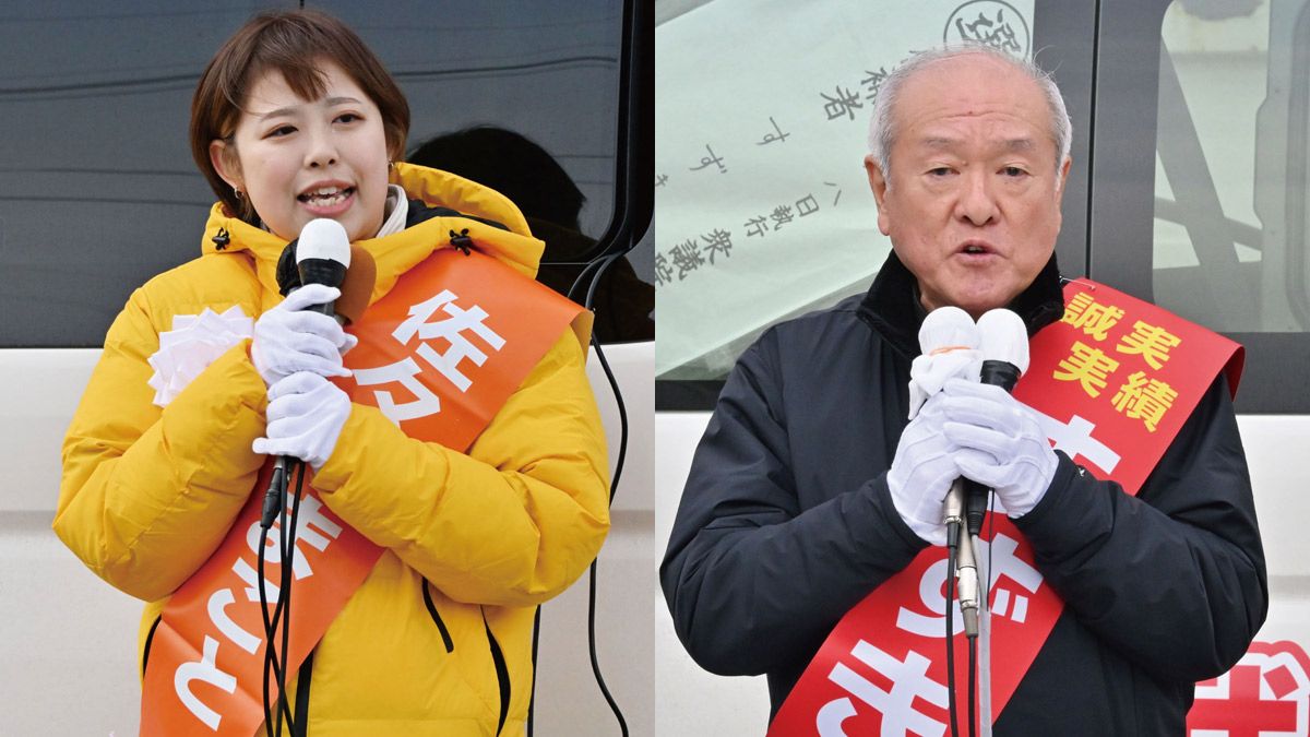 衆院選岩手2区、終盤の情勢 佐々木真琴、鈴木俊一の2氏が争う