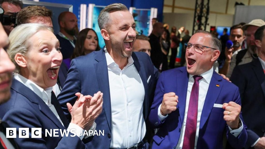 ドイツ極右AfDが大勝、東部州議会選 過半数にはわずかに届かず