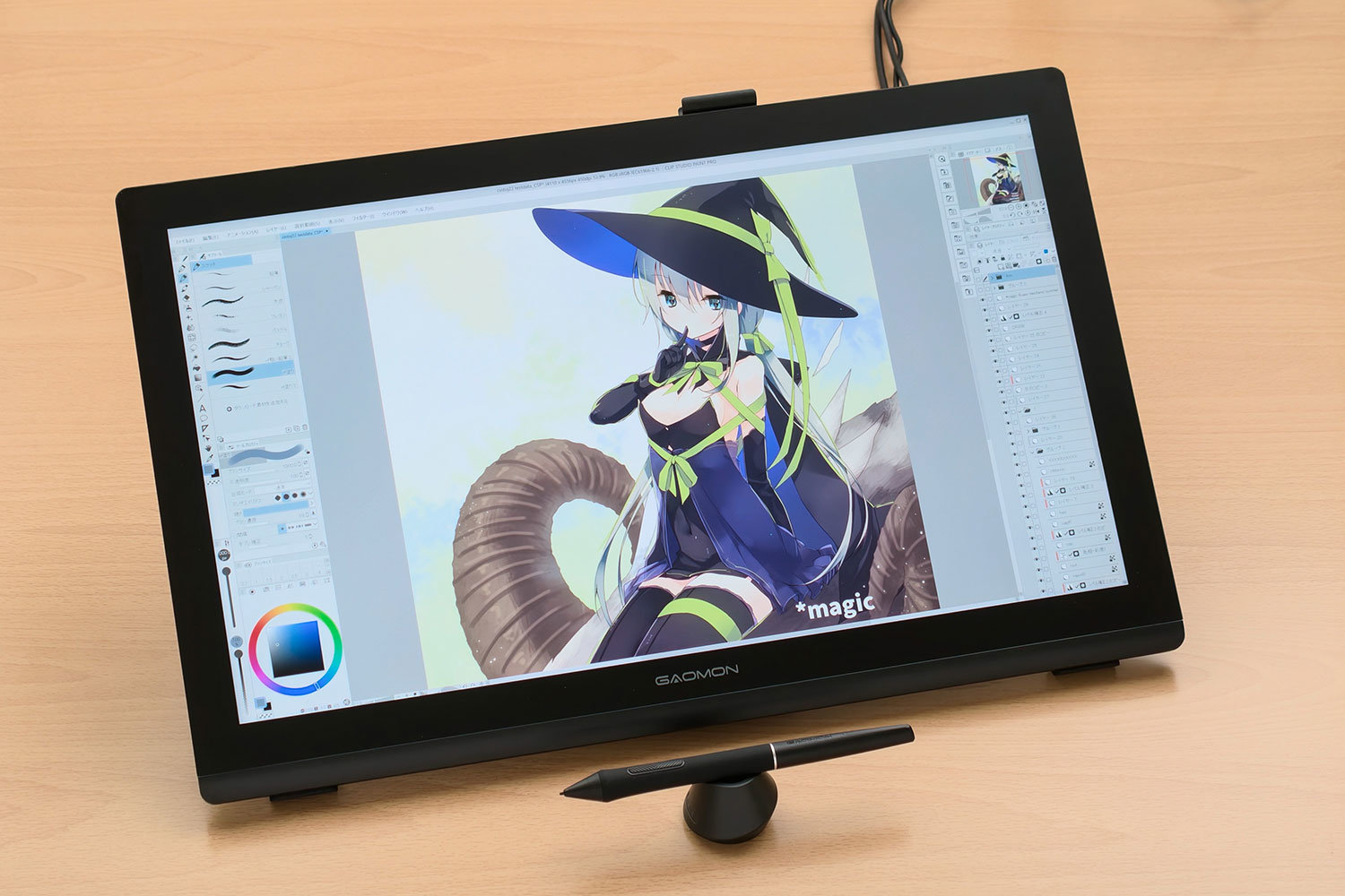 ワコム上位機に肉薄？ 10万円で18.4型4K！ 高コスパ液タブ「GAOMON Pro 19」の長所と弱点：ある日のペン・ボード・ガジェット（1/4 ページ）