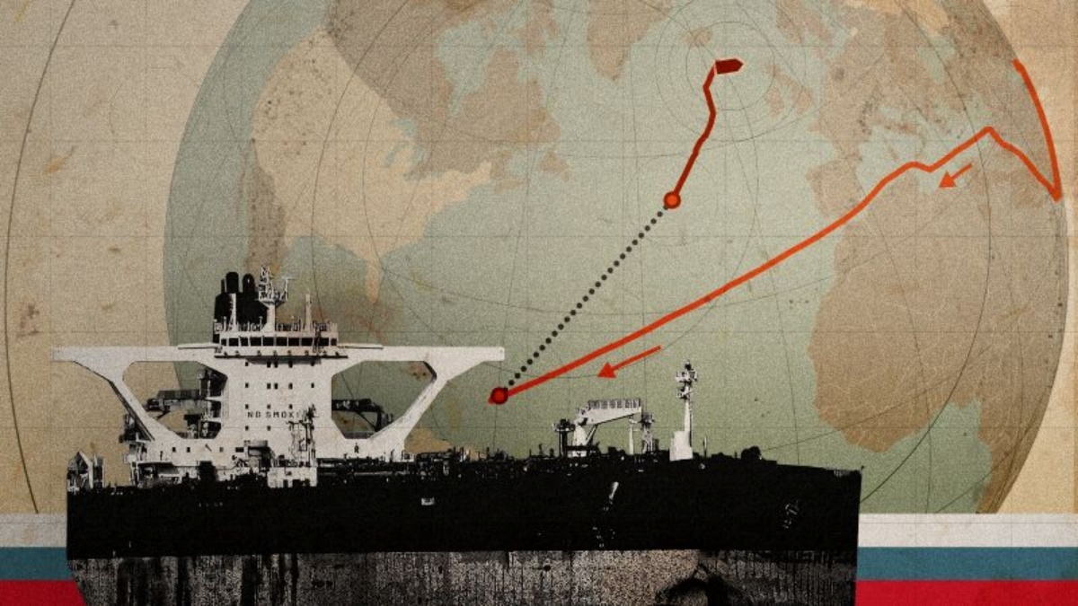 ロシア国旗をペンキで描いた石油タンカー、大西洋で拿捕 18日間に及ぶ追跡劇の顛末