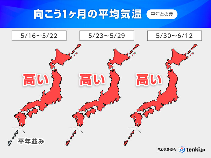 来月にかけて暑さ続く 来週は大阪や名古屋で連日の真夏日 熱中症対策を 1か月予報